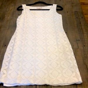 Banana republic white dress size 10 petite